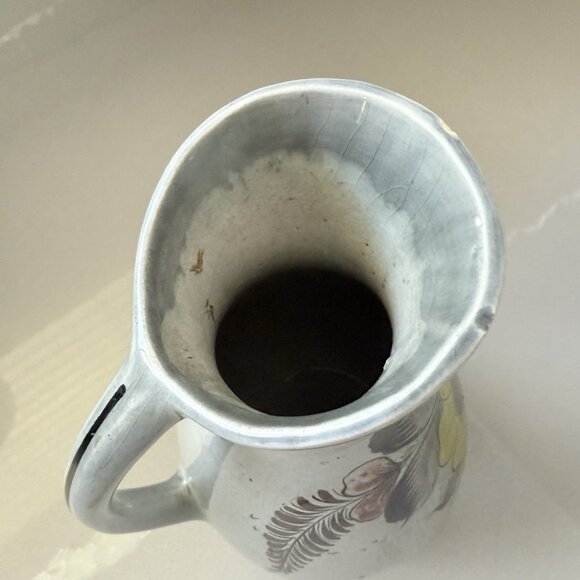 Vintage Tonala Mexican Folk Art Pottery Pitcher Jug Decorative Jalisco Signed - Picture 9 of 10